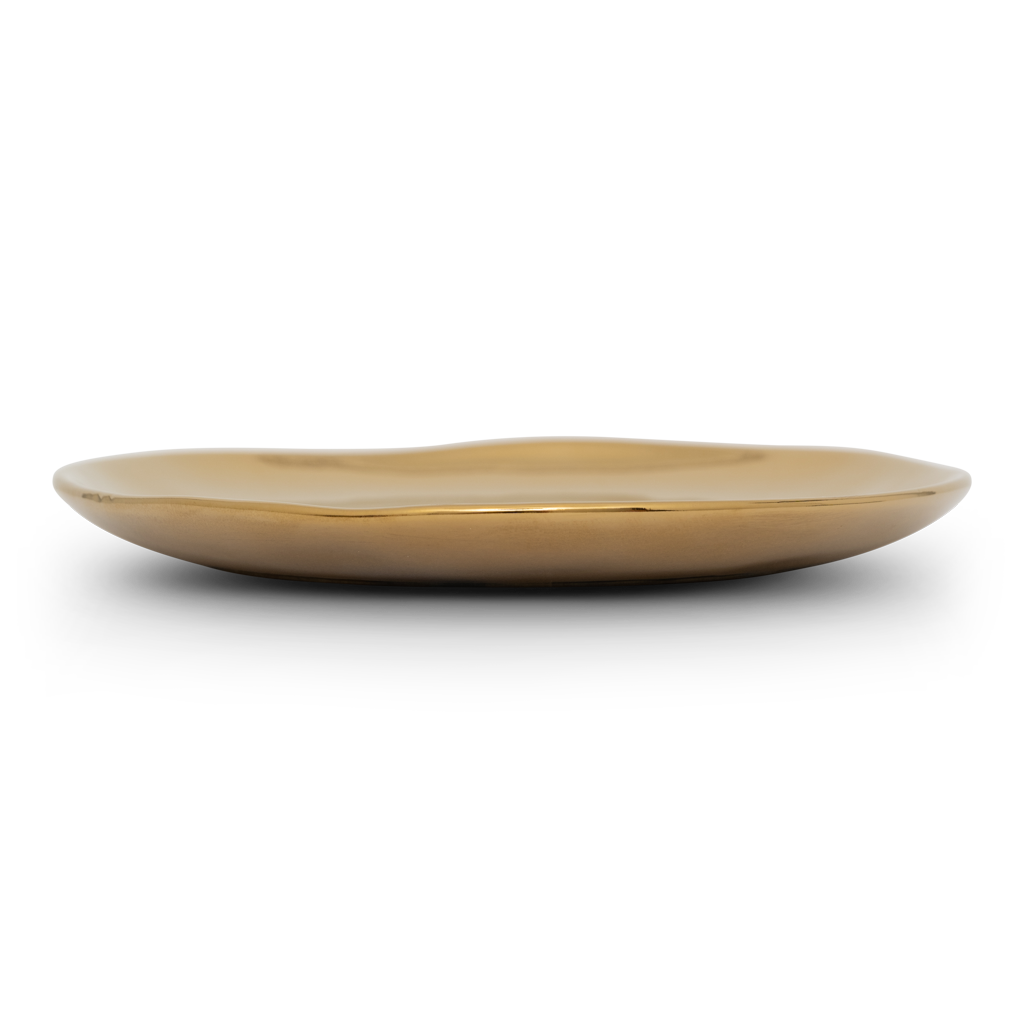Assiette Bonjour Ø 14 cm - dorée (lot de 4)