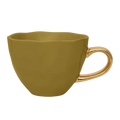 Good Morning kopje cappuccino/thee Ø11 cm - ambergroen (set van 4)