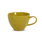 Good Morning kopje cappuccino/thee Ø11 cm - ambergroen (set van 4)