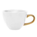 Good Morning kop Cappuccino / Thee Ø11 cm - Wit (set van 4)