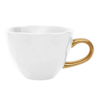 Good Morning kop Cappuccino / Thee Ø11 cm - Wit (set van 4)