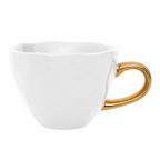 Good Morning kop Cappuccino / Thee Ø11 cm - Wit (set van 4)