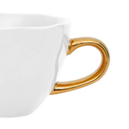 Good Morning kop Cappuccino / Thee Ø11 cm - Wit (set van 4)