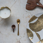 Set van 4 gouden lepels in geschenkverpakking