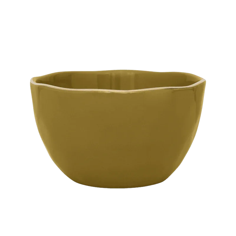 Goedemorgen kom Ø14 cm - ambergroen (set van 4)