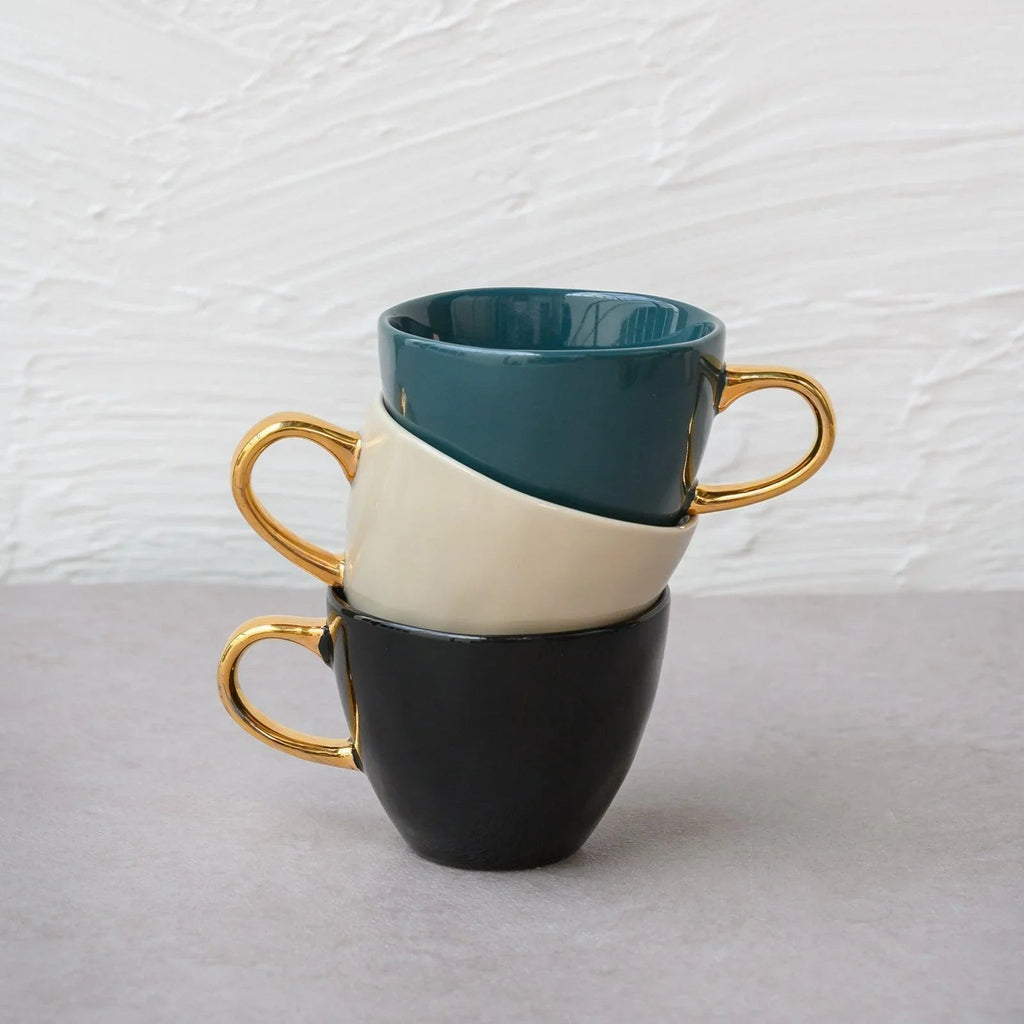 Goodmorning koffiekopje Ø8 cm - Grijze Morgen (set van 4)