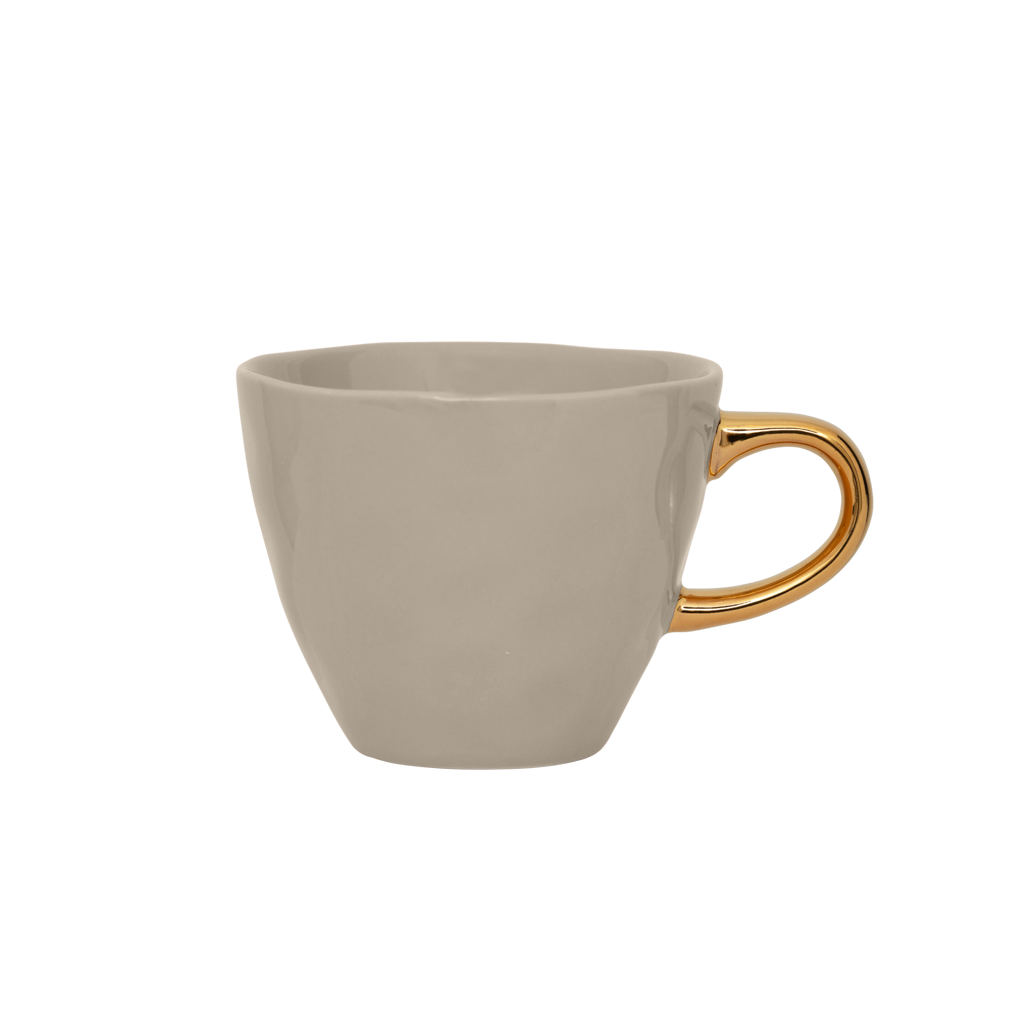 Goodmorning koffiekopje Ø8 cm - Grijze Morgen (set van 4)