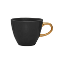 Good Morning koffiekopje Ø8 cm - zwart (set van 4)