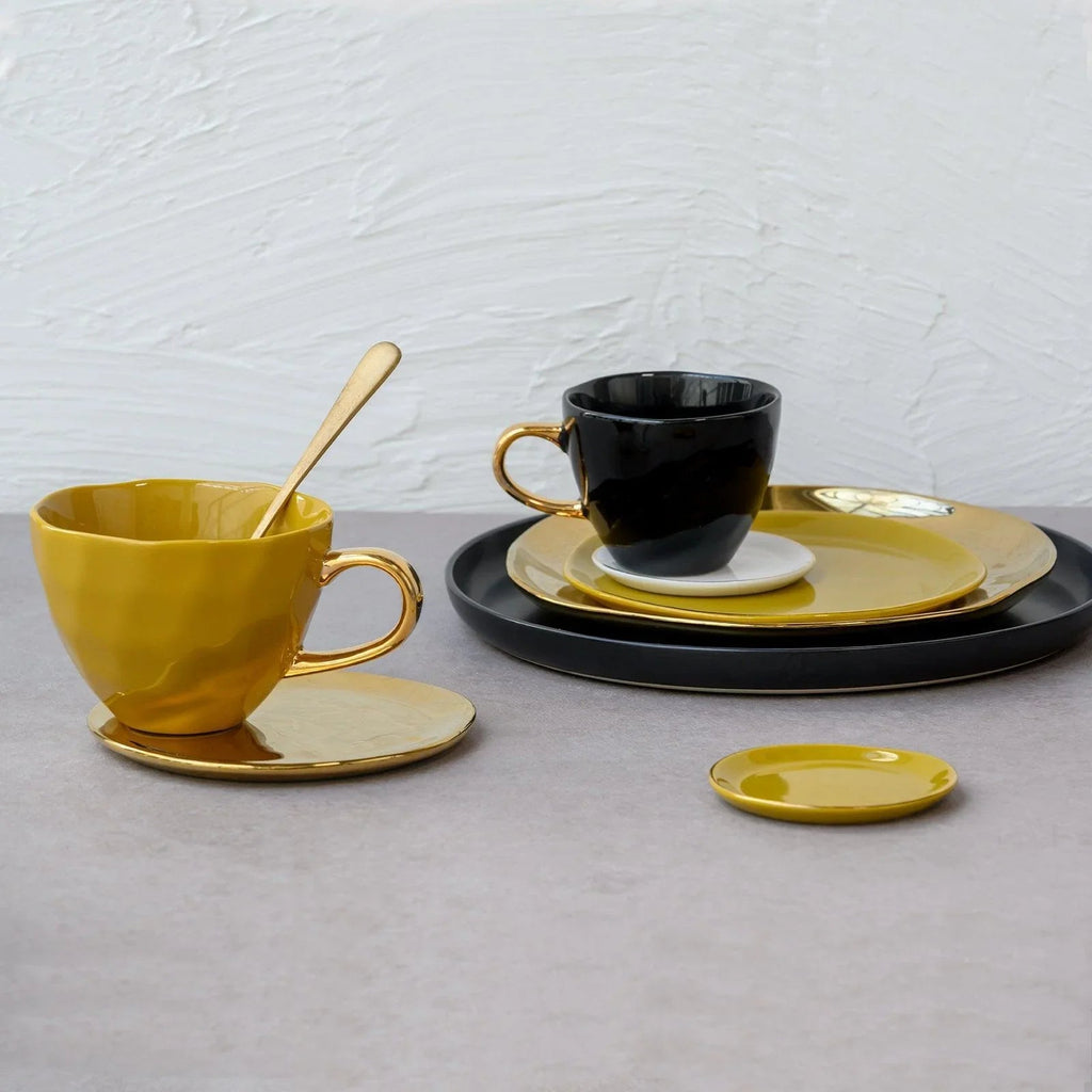 Good Morning koffiekopje Ø8 cm - zwart (set van 4)