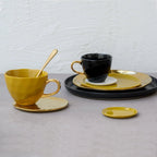 Good Morning koffiekopje Ø8 cm - zwart (set van 4)