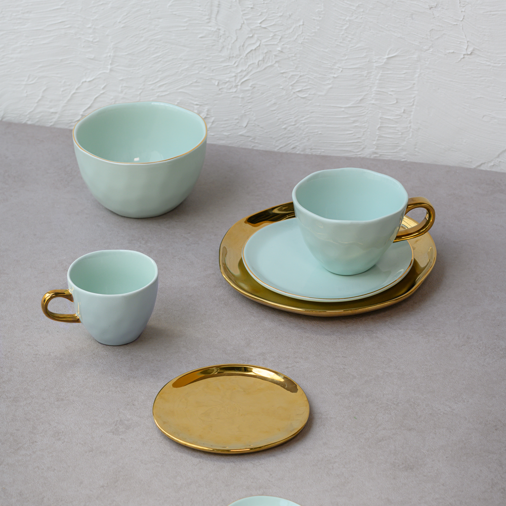 Good Morning koffiekopje Ø8 cm - Celadon (set van 4)