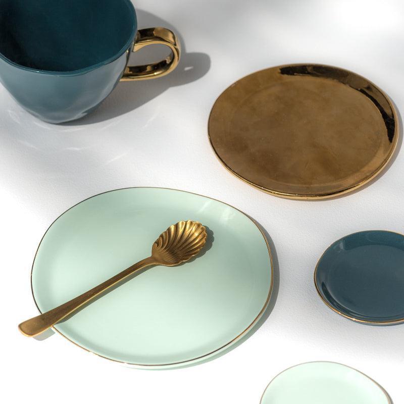 Good Morning bord Ø22,8 cm - Celadon (set van 4)