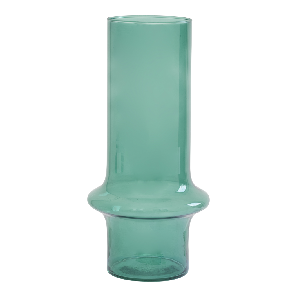 Vaas van gerecycled glas