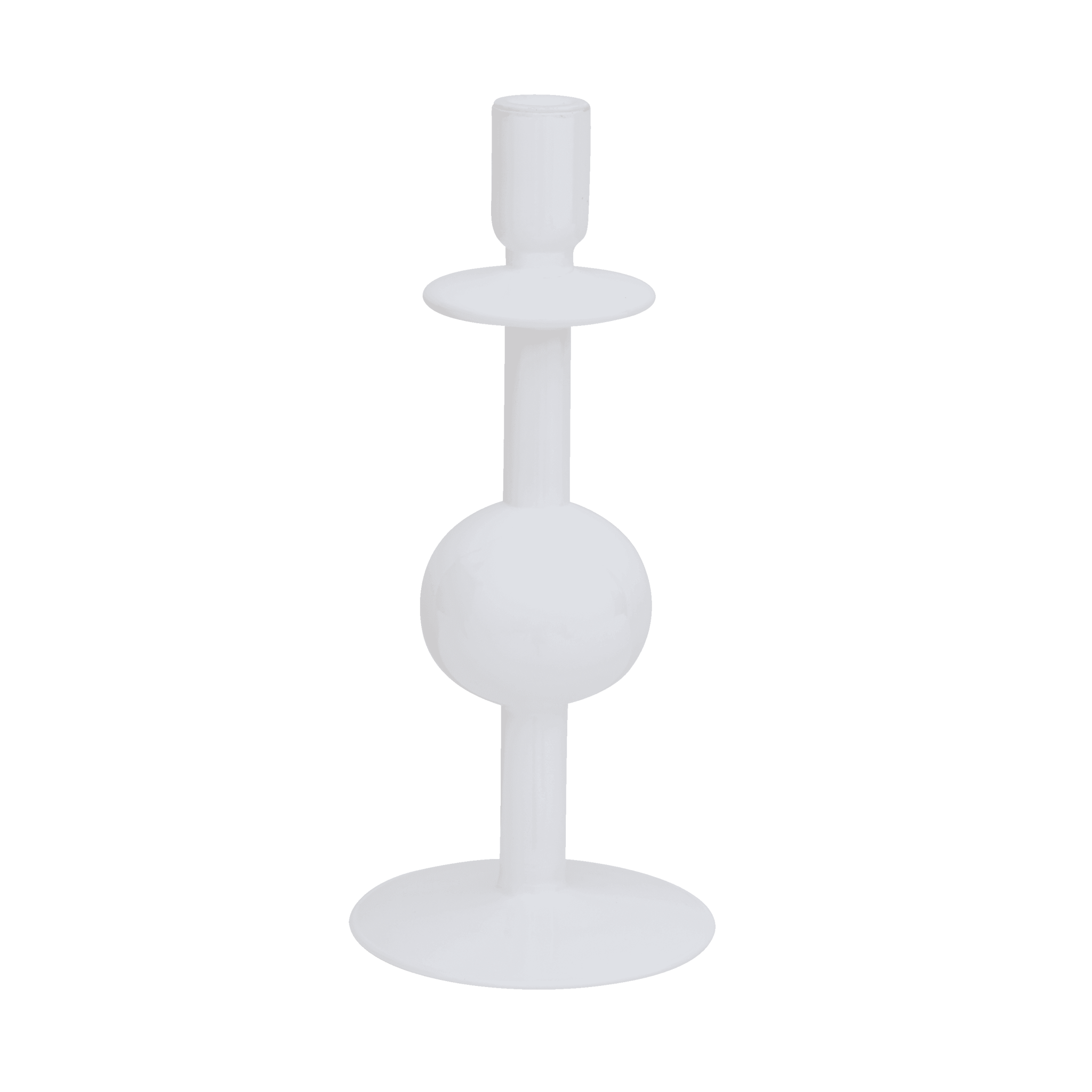 Kandelaar van gerecycled glas 'Bulb', 30 cm