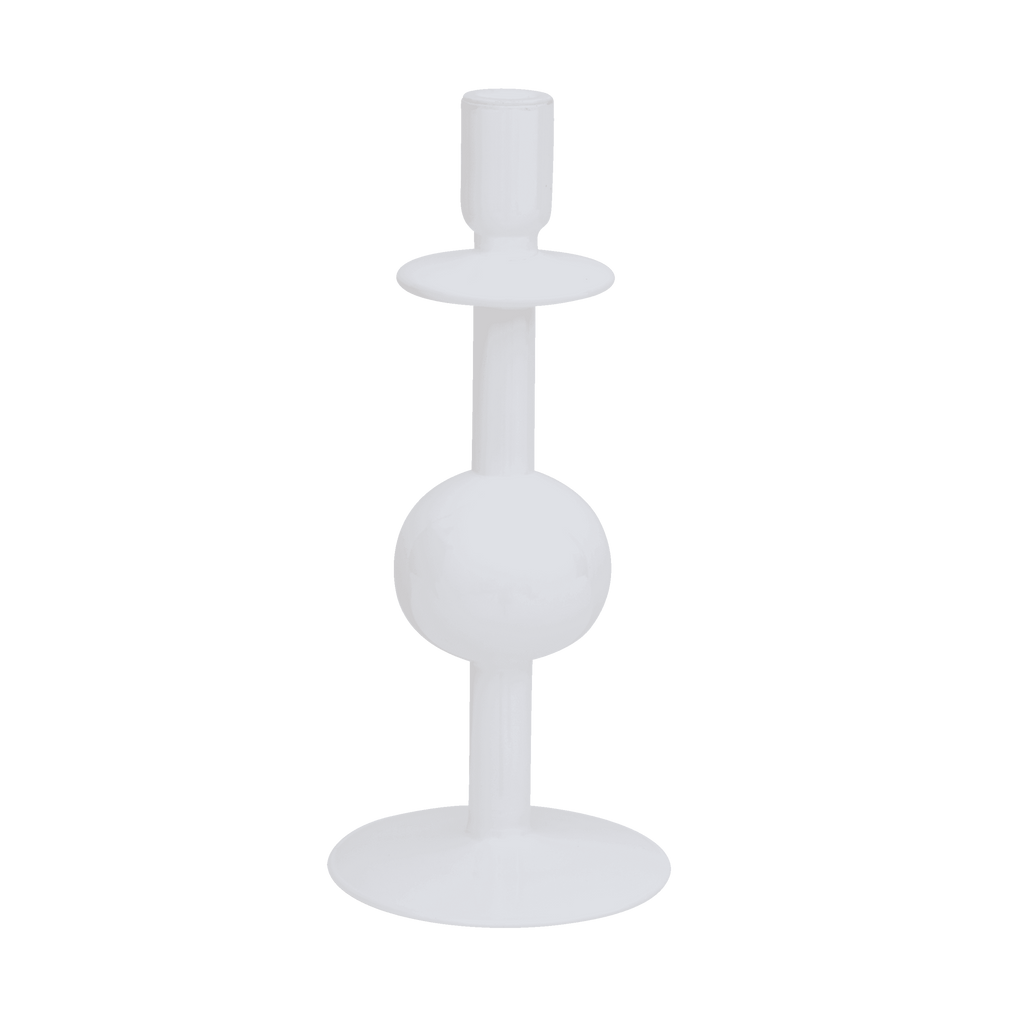Kandelaar van gerecycled glas 'Bulb', 30 cm