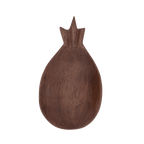 Set van 4 mangohouten kommen met ananas