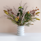 Bolvormige bloemvaas van gerecycled glas