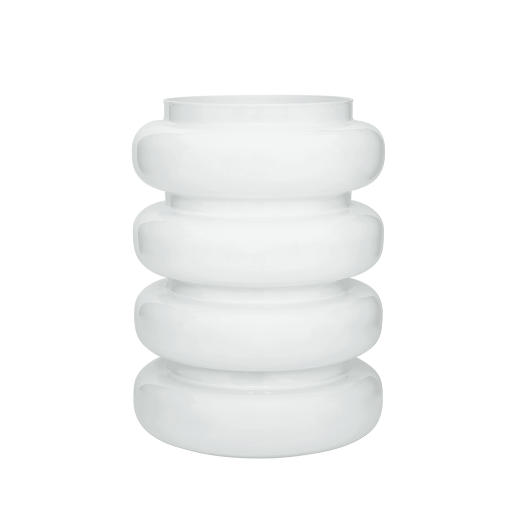 Bolvormige bloemvaas van gerecycled glas