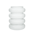 Bolvormige bloemvaas van gerecycled glas