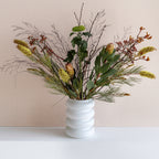 Bolvormige bloemvaas van gerecycled glas