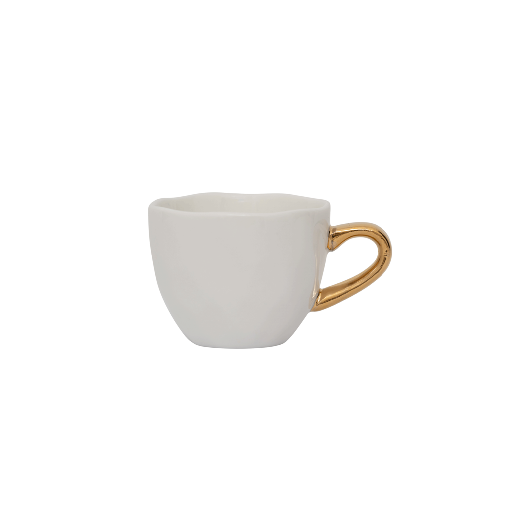 Good Morning kopje Espresso Ø6 cm - Wit (set van 4)