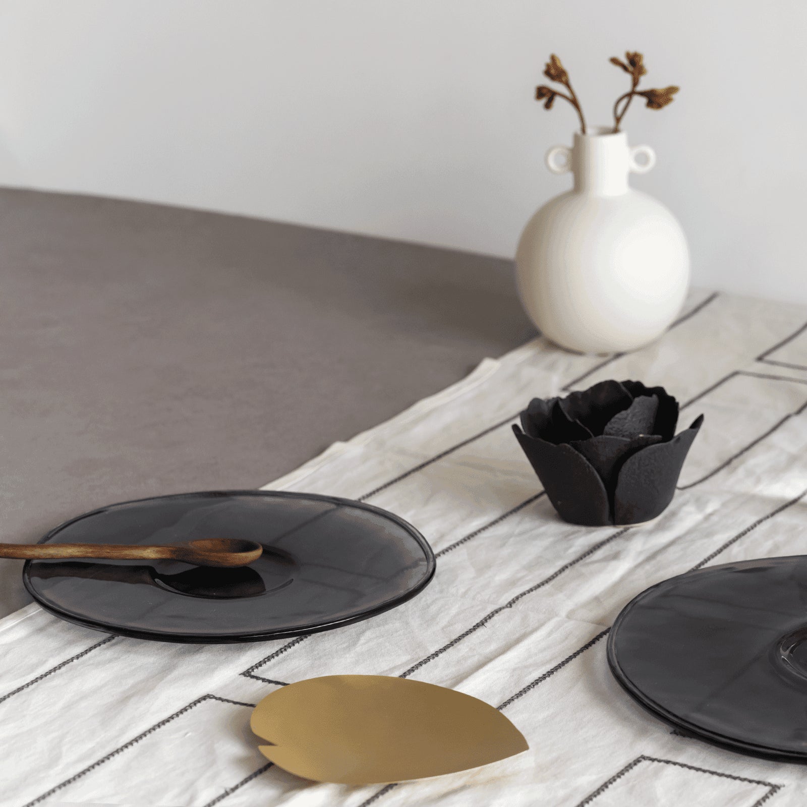Ontbijtbord gerecycled glas, 23 cm (set van 4)