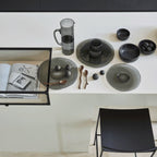 Ontbijtbord gerecycled glas, 23 cm (set van 4)
