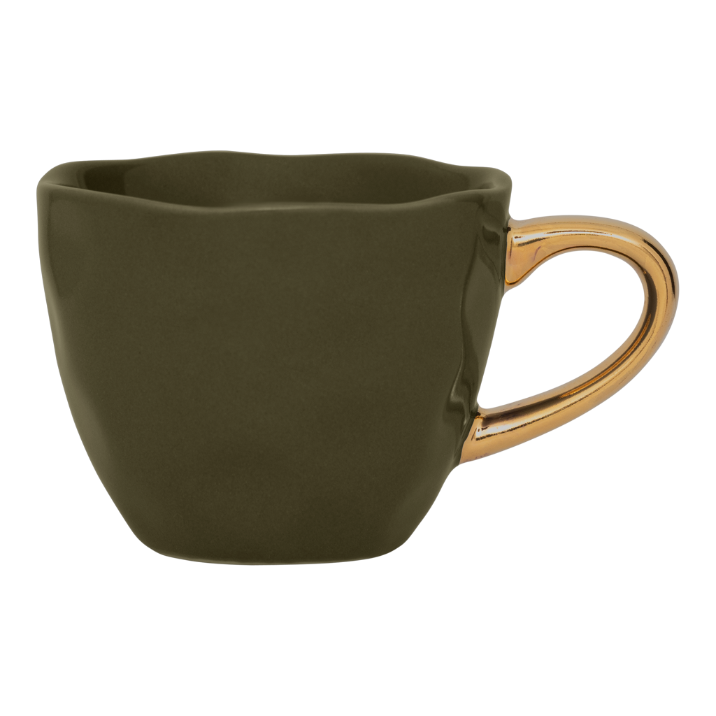 Goedemorgen espressokopje Ø6 cm - dennegroen (set van 4)