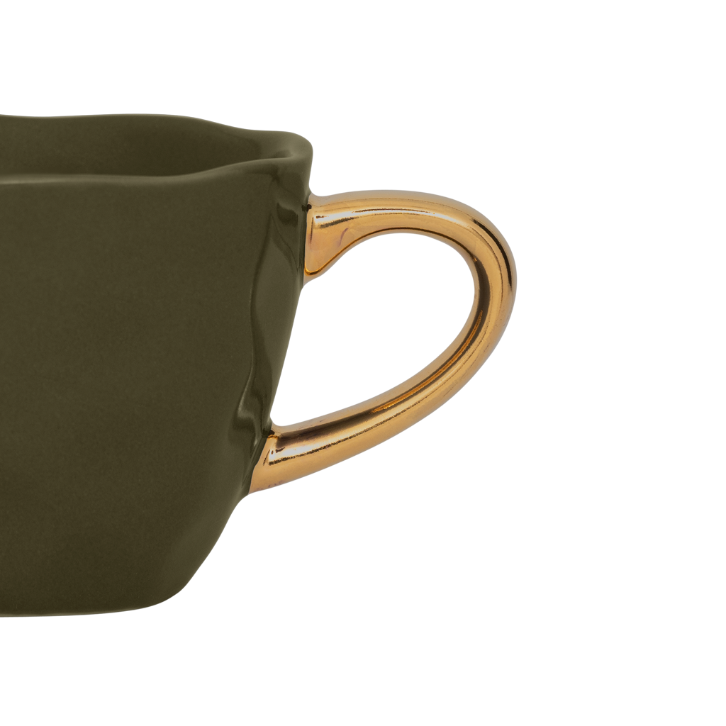 Goedemorgen espressokopje Ø6 cm - dennegroen (set van 4)