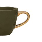 Goedemorgen espressokopje Ø6 cm - dennegroen (set van 4)