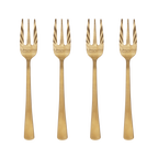 Gouden vorken - set van 4 in geschenkverpakking
