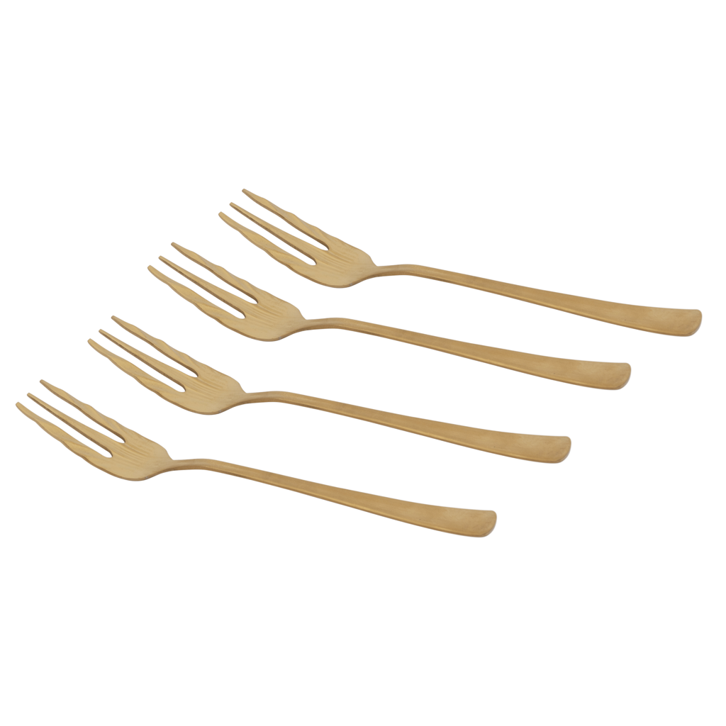 Gouden vorken - set van 4 in geschenkverpakking