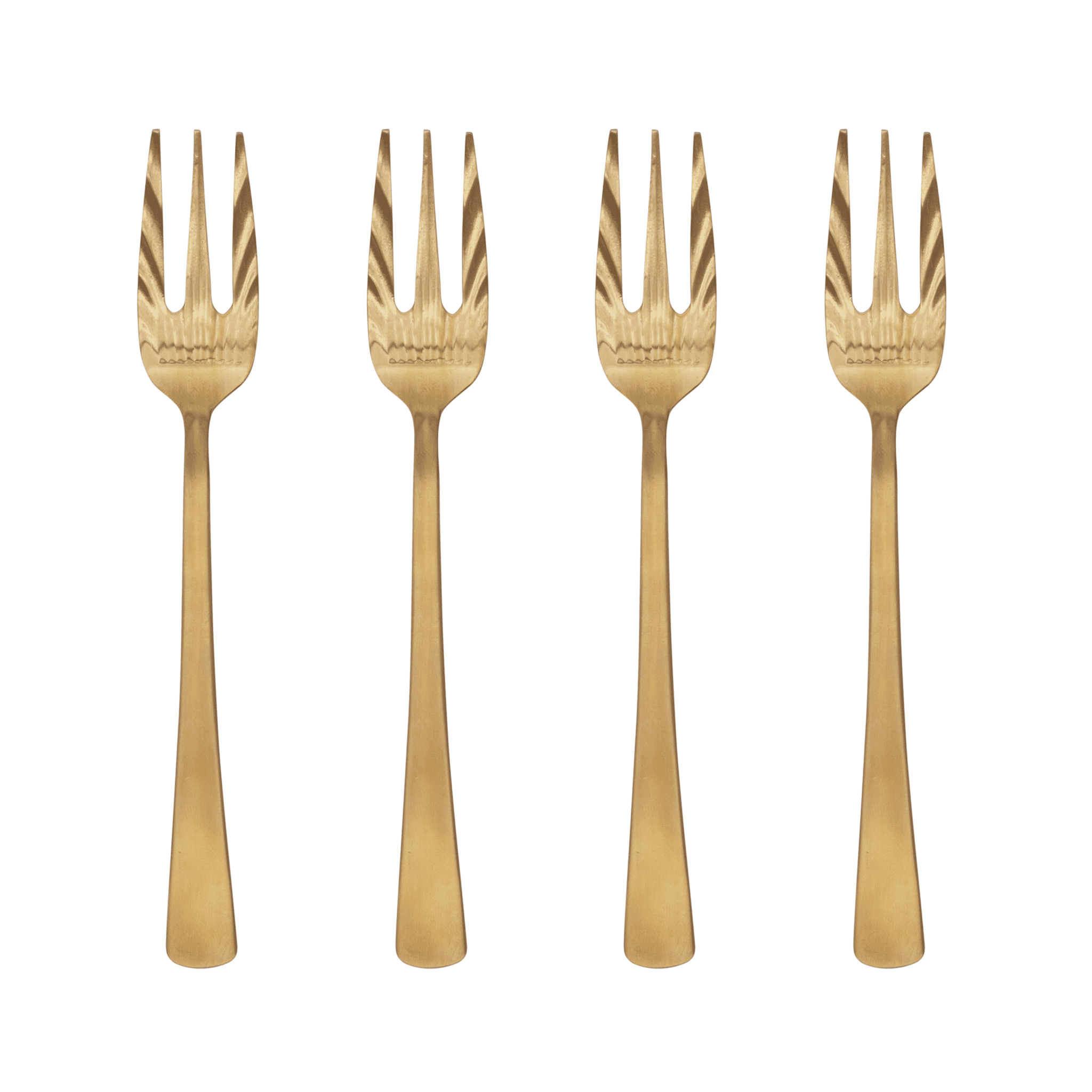 Gouden vorken - set van 4 in geschenkverpakking