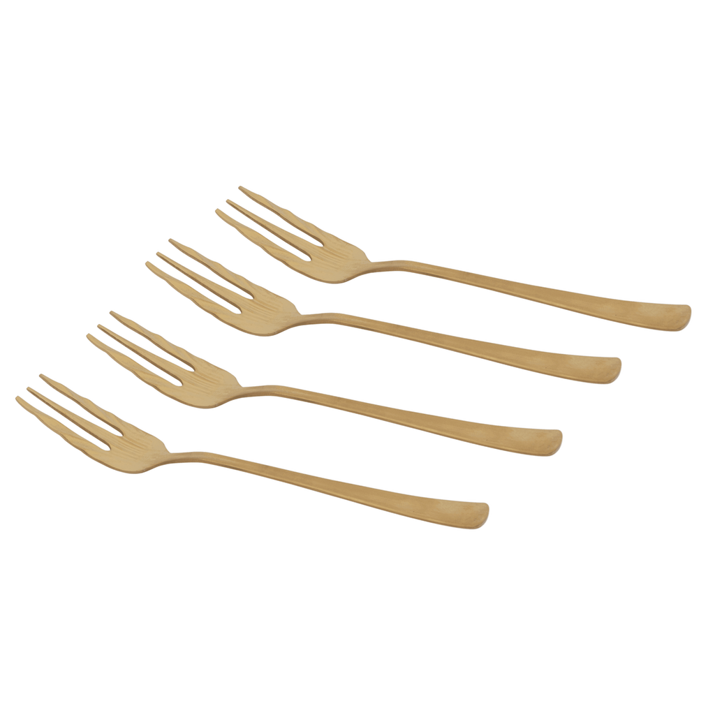 Gouden vorken - set van 4 in geschenkverpakking