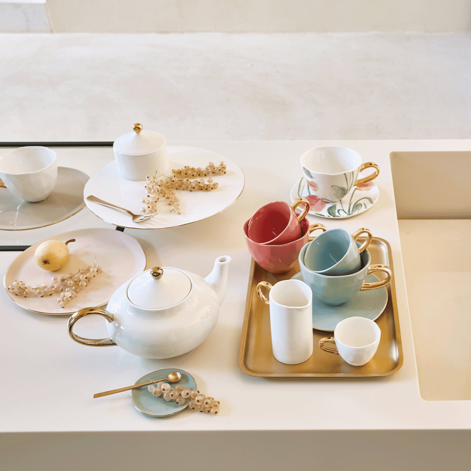 Gouden vorken - set van 4 in geschenkverpakking