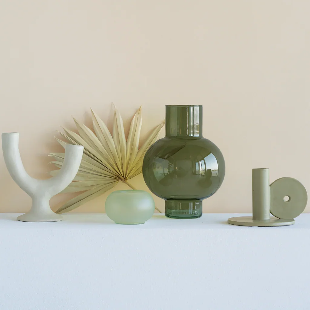 Vaas van gerecycled glas Tummy A