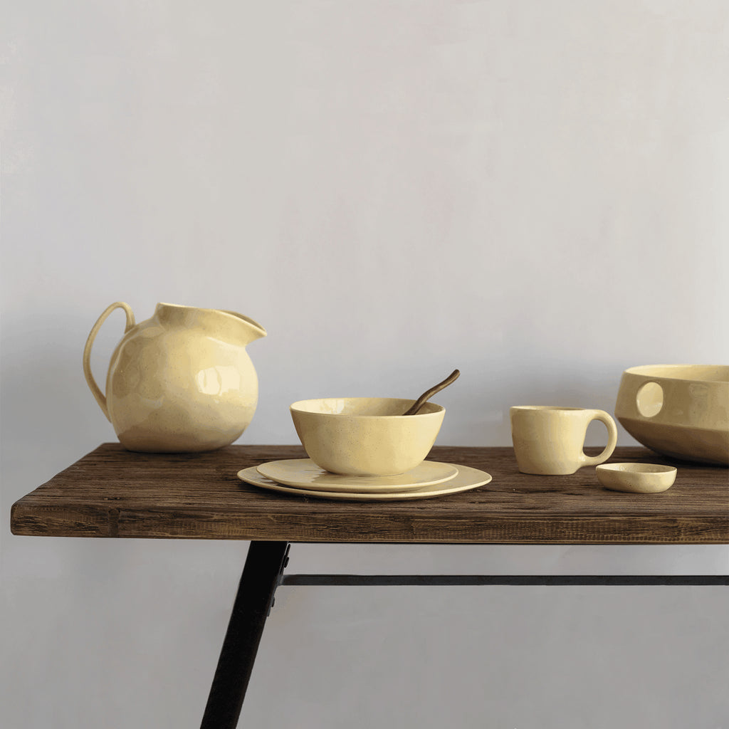 Wandtafel van gerecycled hout en acaciahout