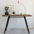 Wandtafel van gerecycled hout en acaciahout