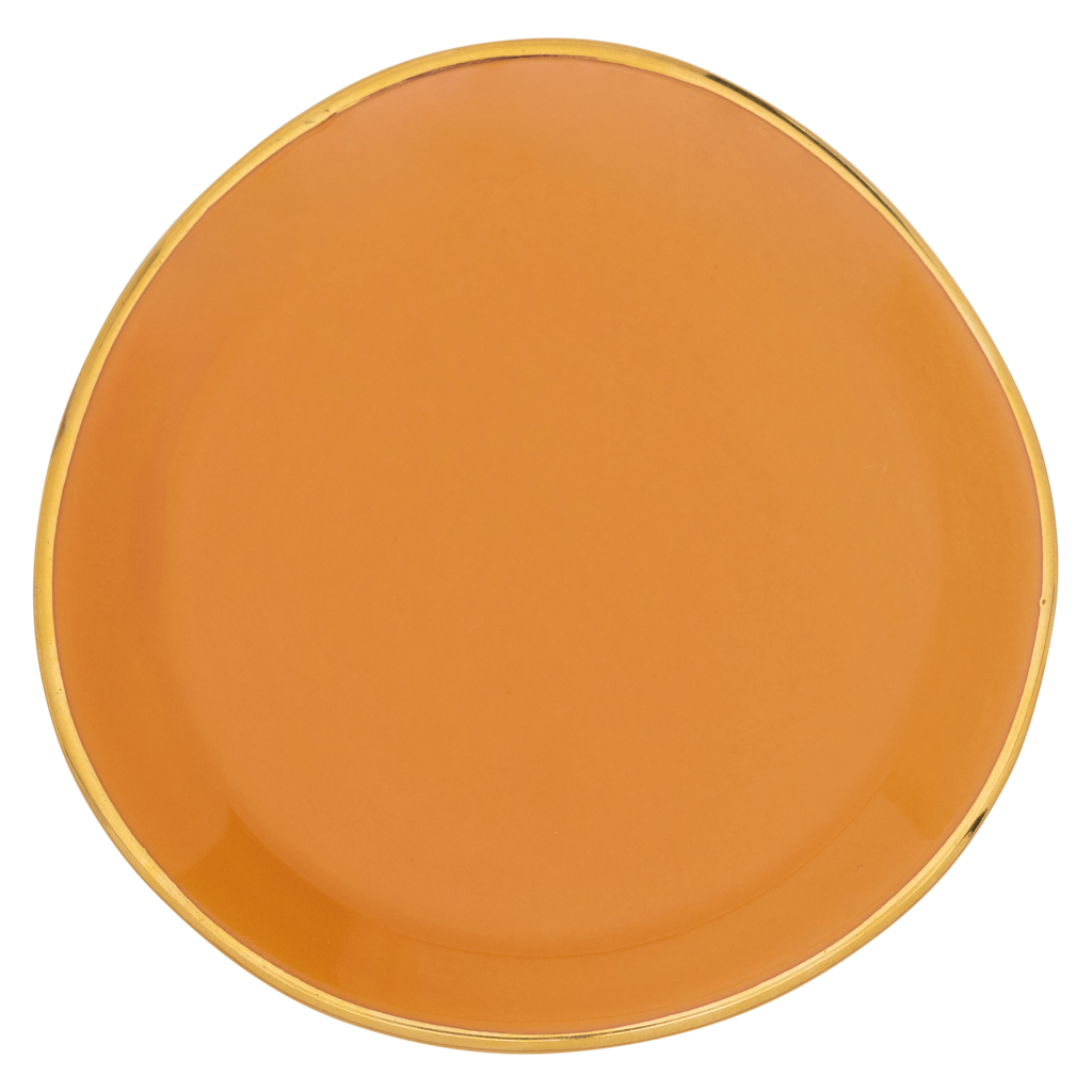 Good Morning bord Ø9 cm - karamel (set van 4)