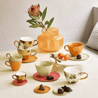 Good Morning bord Ø9 cm - karamel (set van 4)