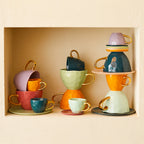 Good Morning bord Ø9 cm - karamel (set van 4)