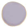 Goedemorgen bord Ø9 cm - lila (set van 4)