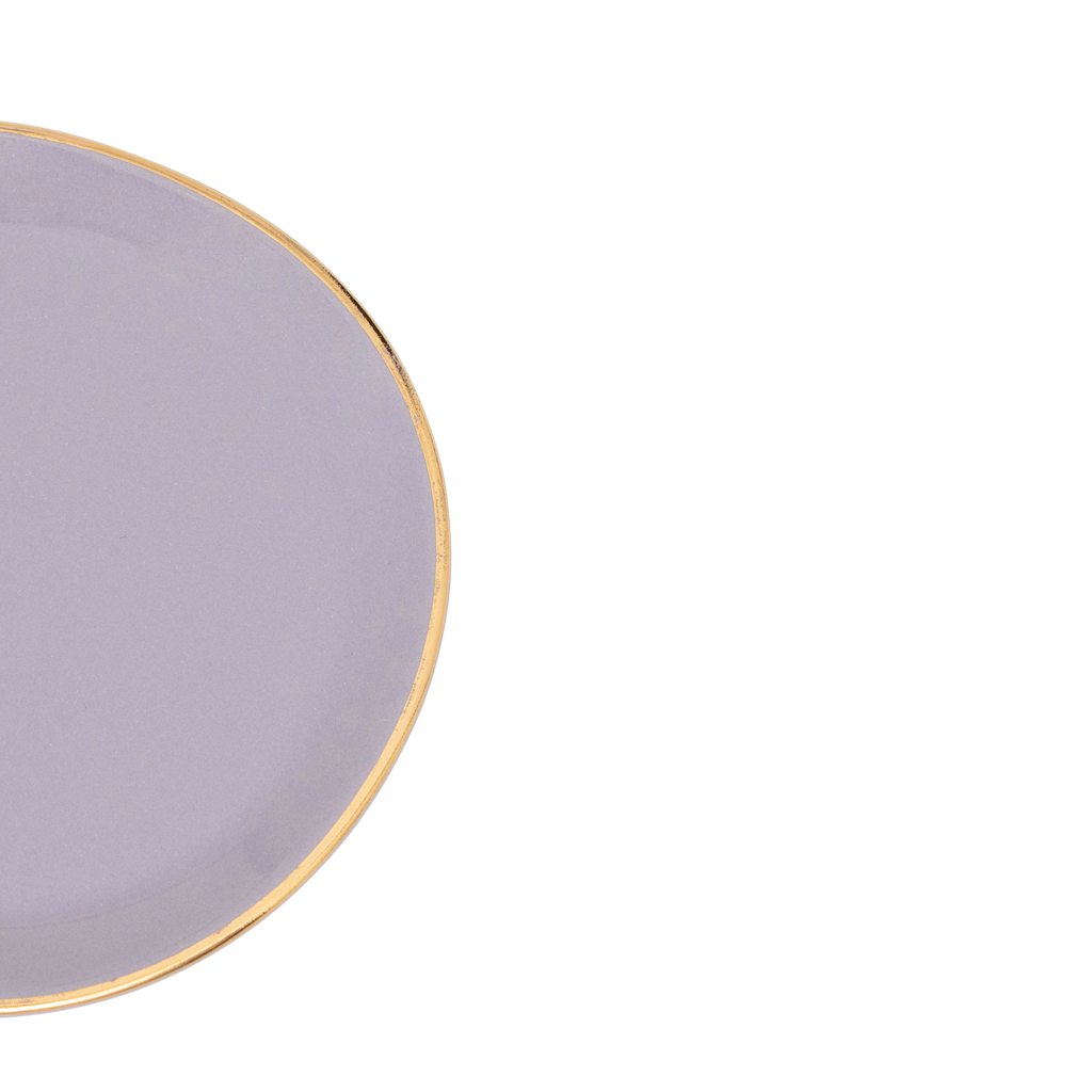 Goedemorgen bord Ø9 cm - lila (set van 4)