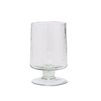 Gehamerd transparant wijnglas (set van 4)