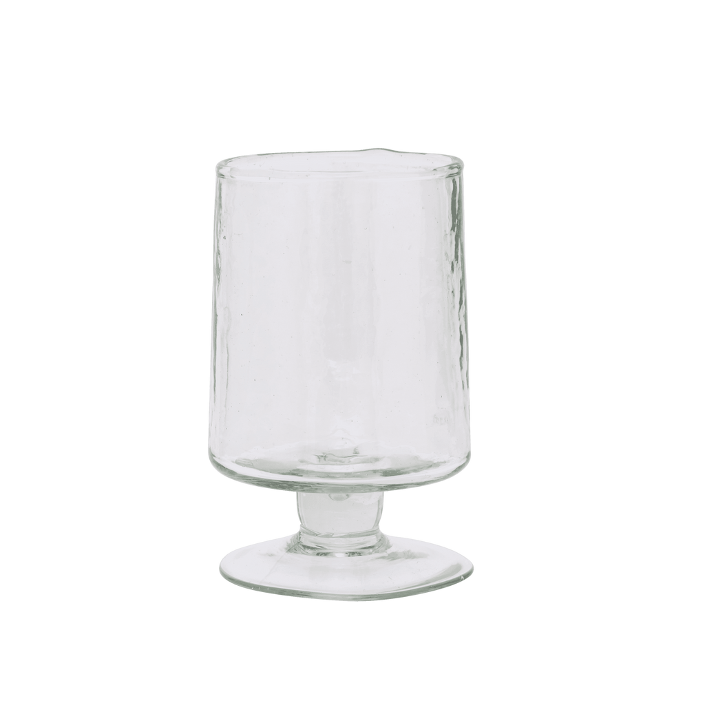 Gehamerd transparant wijnglas (set van 4)