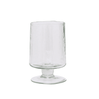 Gehamerd transparant wijnglas (set van 4)