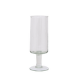 Champagneglas gehamerd transparant (set van 4)
