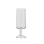 Champagneglas gehamerd transparant (set van 4)