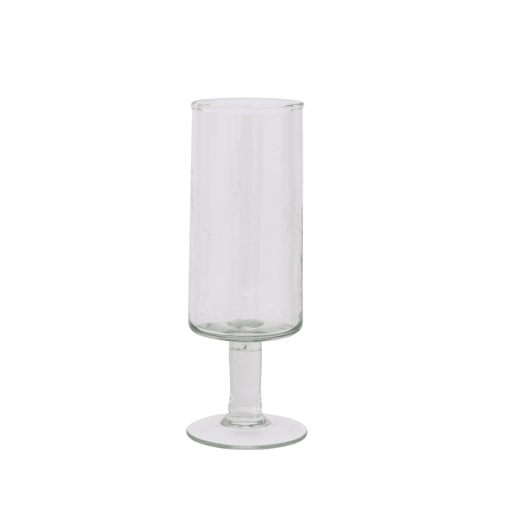 Champagneglas gehamerd transparant (set van 4)