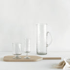 Champagneglas gehamerd transparant (set van 4)